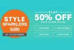 Flat 50% + Extra 32% off On Apparels