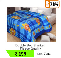 Double Bed Blanket, Fleece Quality