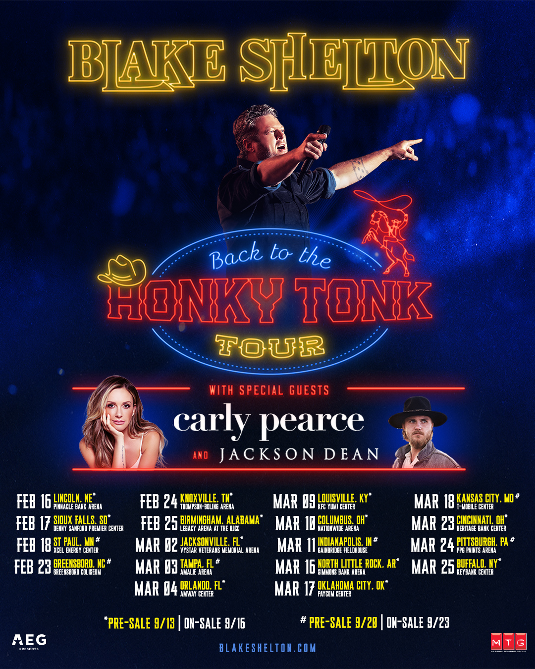 Blake Shelton - Honky Tonk Tour Image