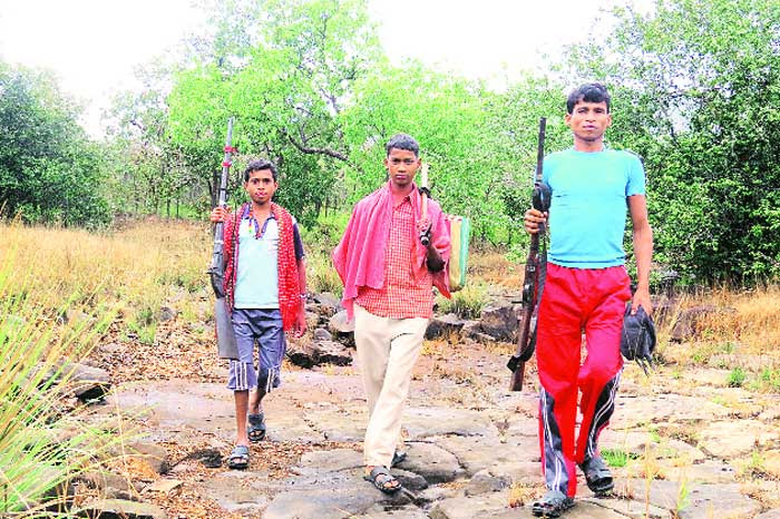 Villagers in Bastar carry countrymade muzzle-loading guns called bhar-maar for hunting. The police often round up locals carrying the gun even though the unwieldy weapon is not a part of the Maoist armoury