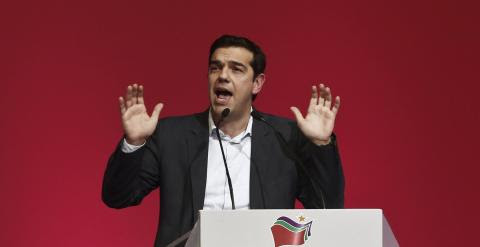 Alexis Tsipras durante un mitin en Atenas. /REUTERS
