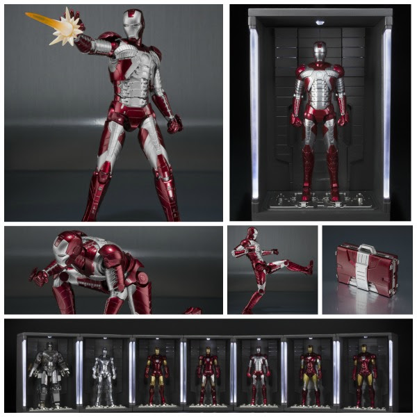 IRON MAN MK V + SET HALL DE ARMADURAS FIGURA 15 CM MARVEL IRON MAN MK V + SET HALL DE ARMADURAS FIGURA 15 CM MARVEL