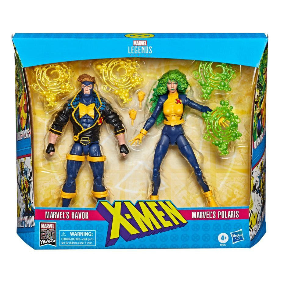 Image of Marvel Legends 90s Havok and Polaris 6-Inch Action Figures - Exclusive (RE-STOCK)