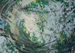 Painting of the Sun with trees - Posted on Wednesday, April 15, 2015 by tara stephanos