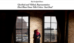 New York Times orders readers to “celebrate” election of pro-Sharia BDS supporter Rep. Ilhan Omar