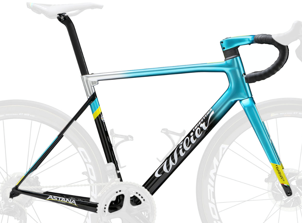 Image of Wilier Zero SLR Disc Frameset Astana