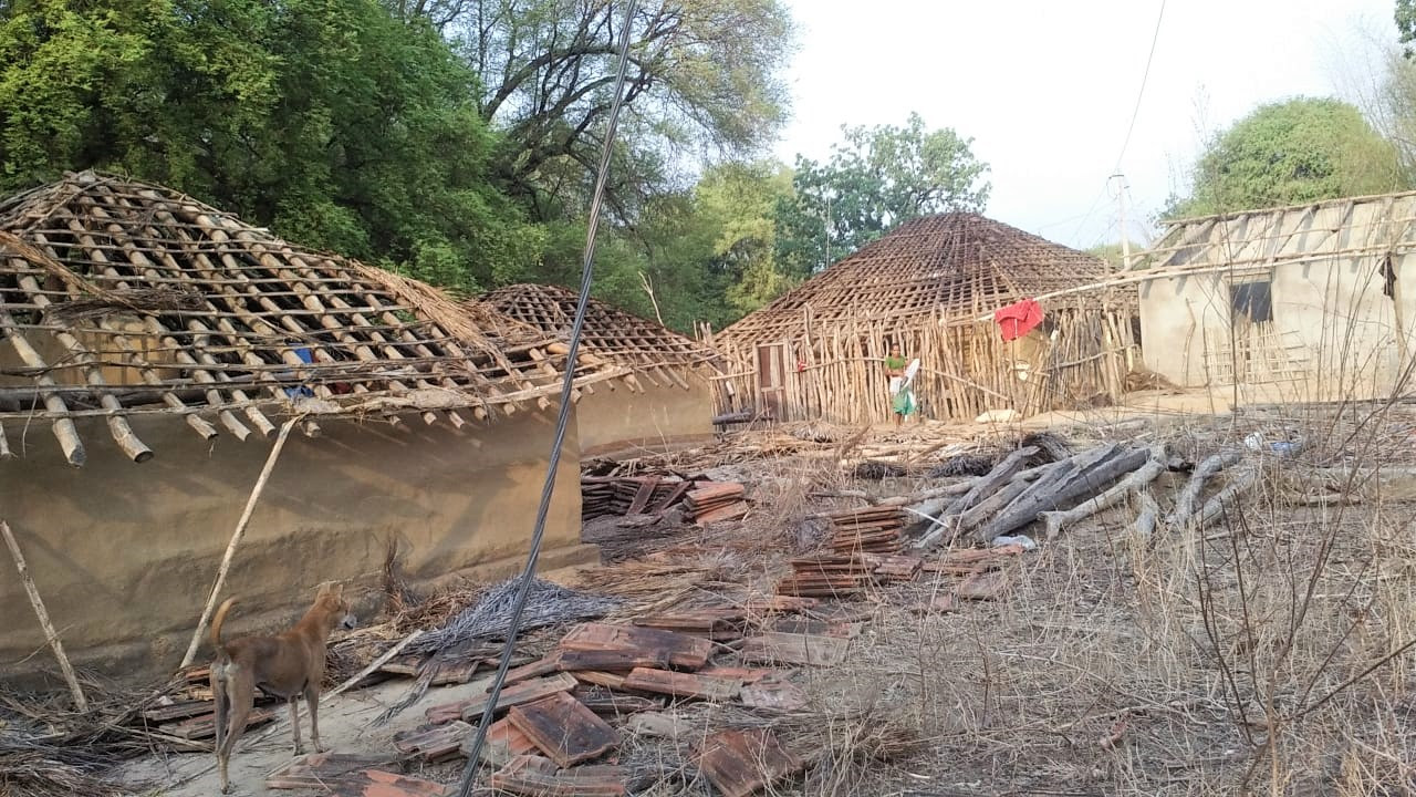  Homes destroyed in Bodiguda, Chhattisgarh state, India, on May 23, 2019. (Morning Star News)