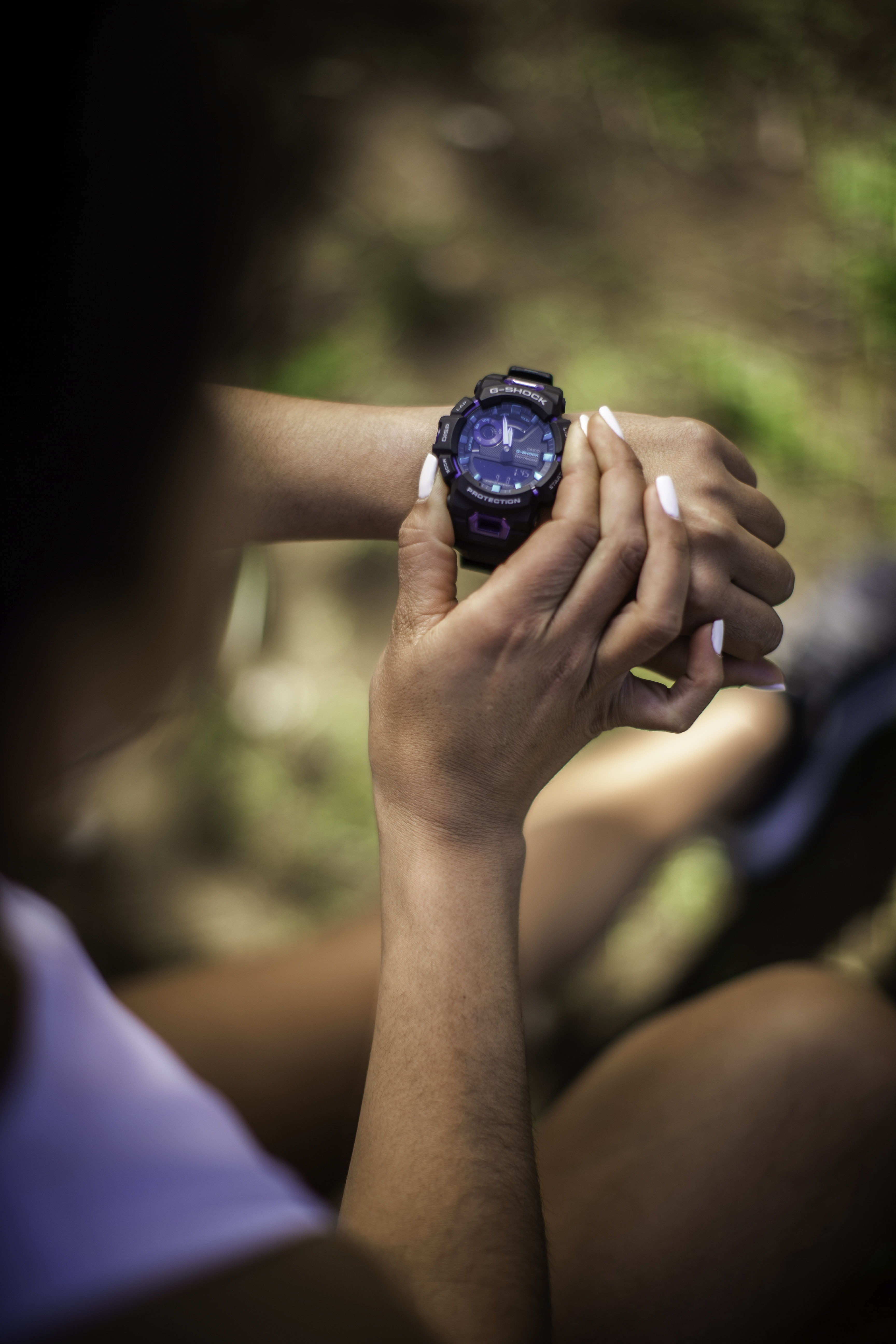 Vale Argandoña Running Coach Chilena con su G-SHOCK GBA900