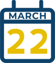 March 22 Calendar Icon