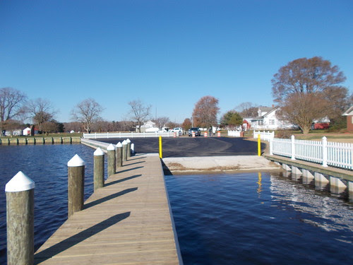 Photo of renovated boat ramp in Somerset County