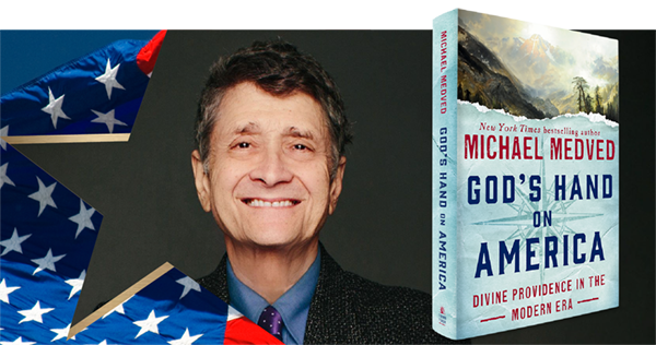 Onstage at the Reagan Library with Michael Medved