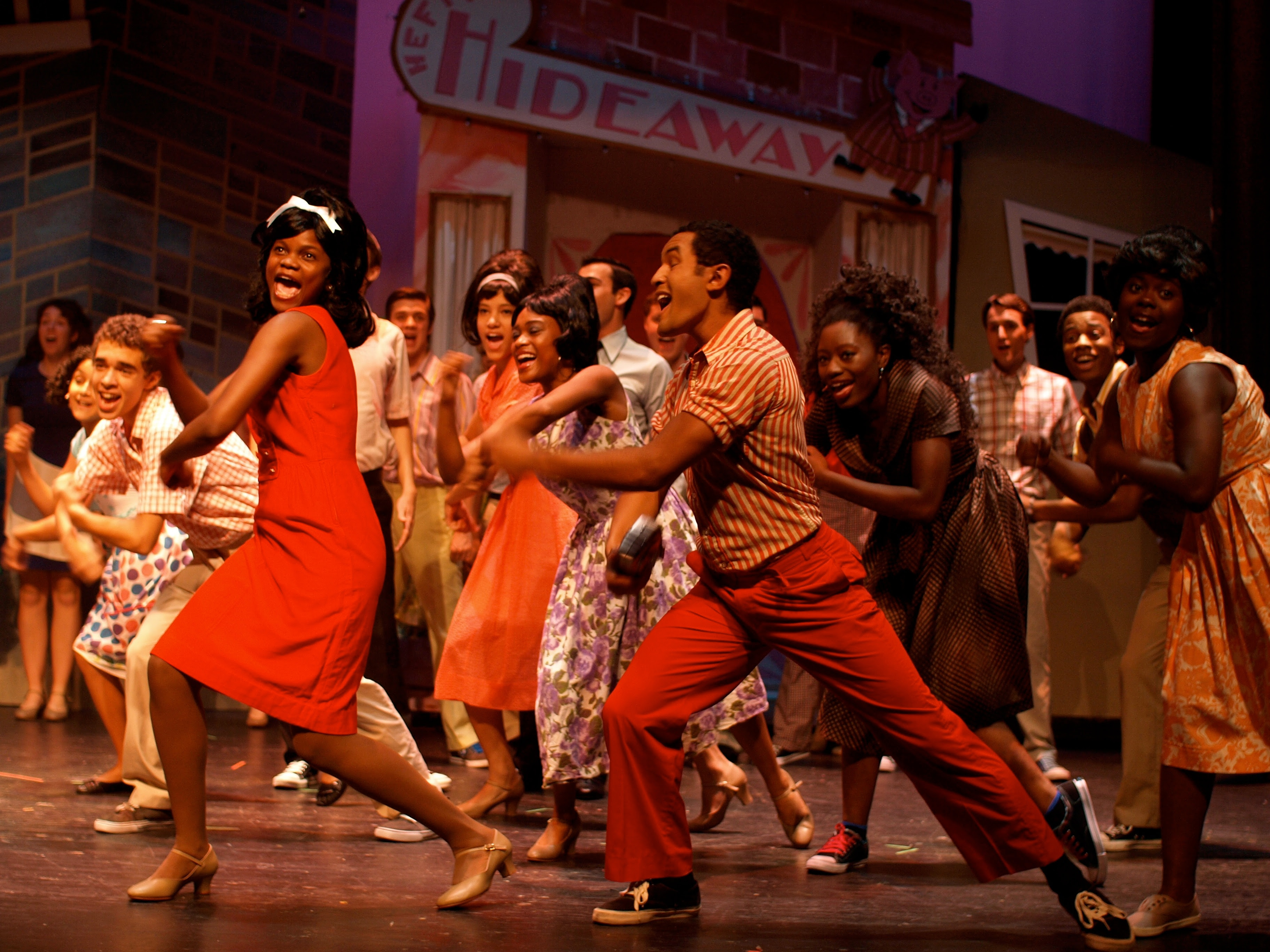 The Company Theatre's production of Hairspray, 2011, image by Zoe Bradford