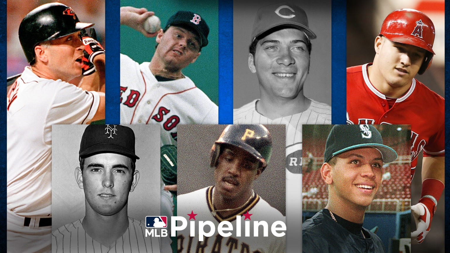 Portraits of 7 MLB stars