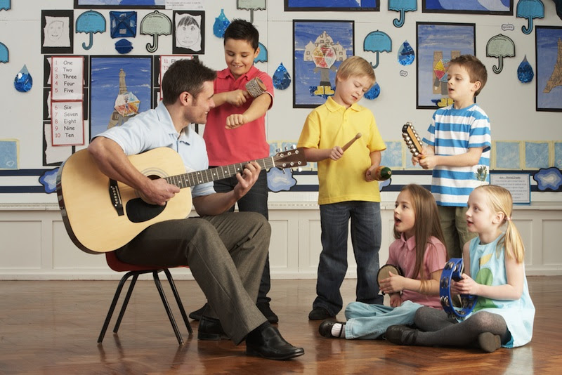 Children's music lesson
