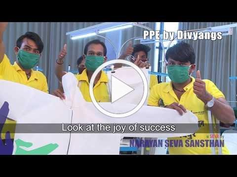 COVID-19 Medical Care: Personal Protective Equipment made by Divyangs