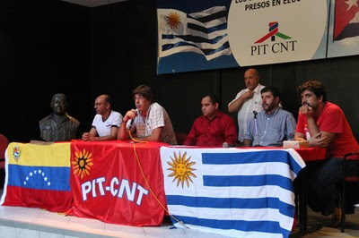 Organizaciones populares uruguayas, encabezadas por la central sindical PIT-CNT, entregarán una carta de apoyo a los legisladores venezolanos que asistirán al Parlasur