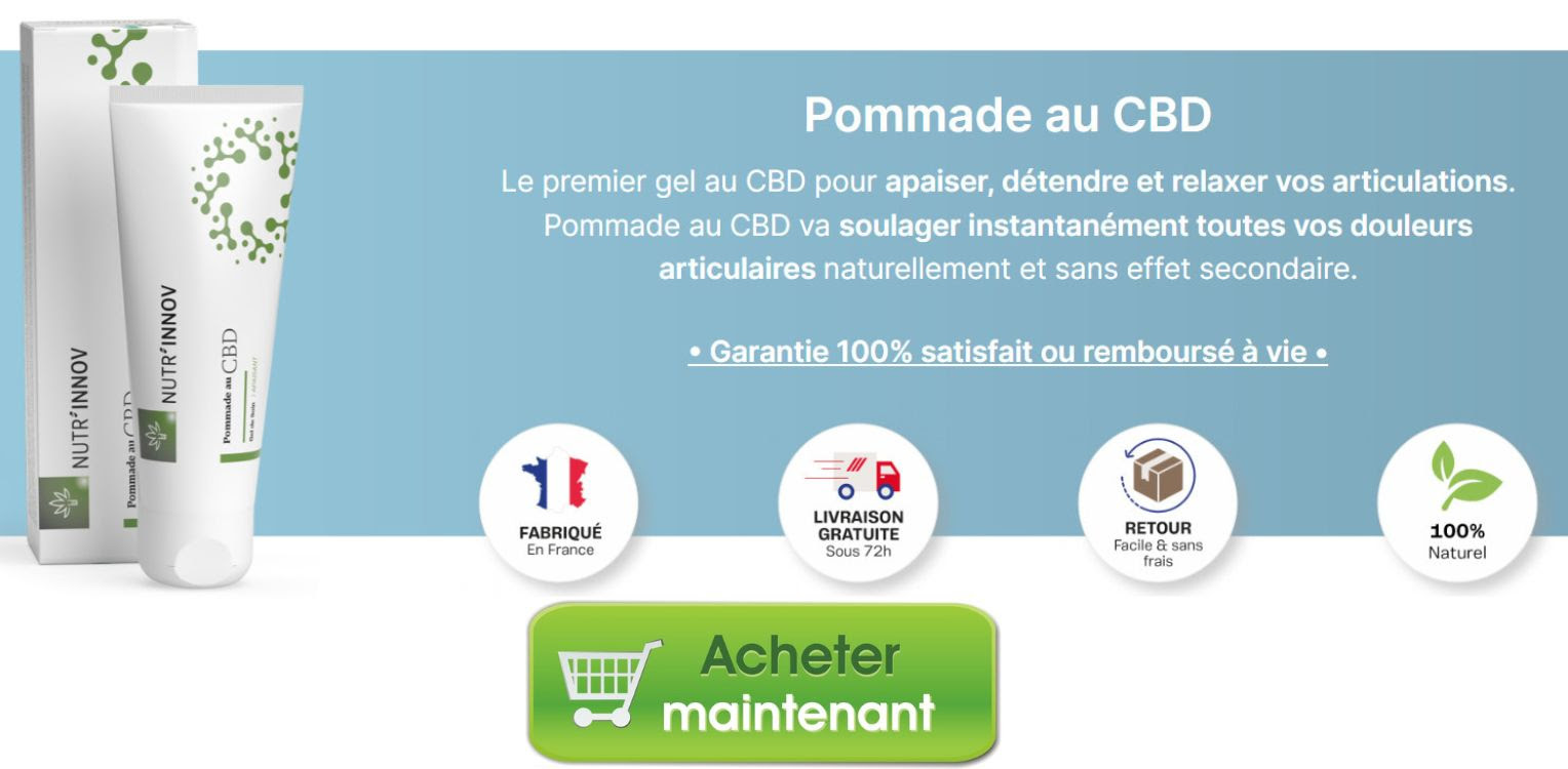 Nutrinnov Pommade au CBD FR, MQ, GP, GY, YT, NC, PF