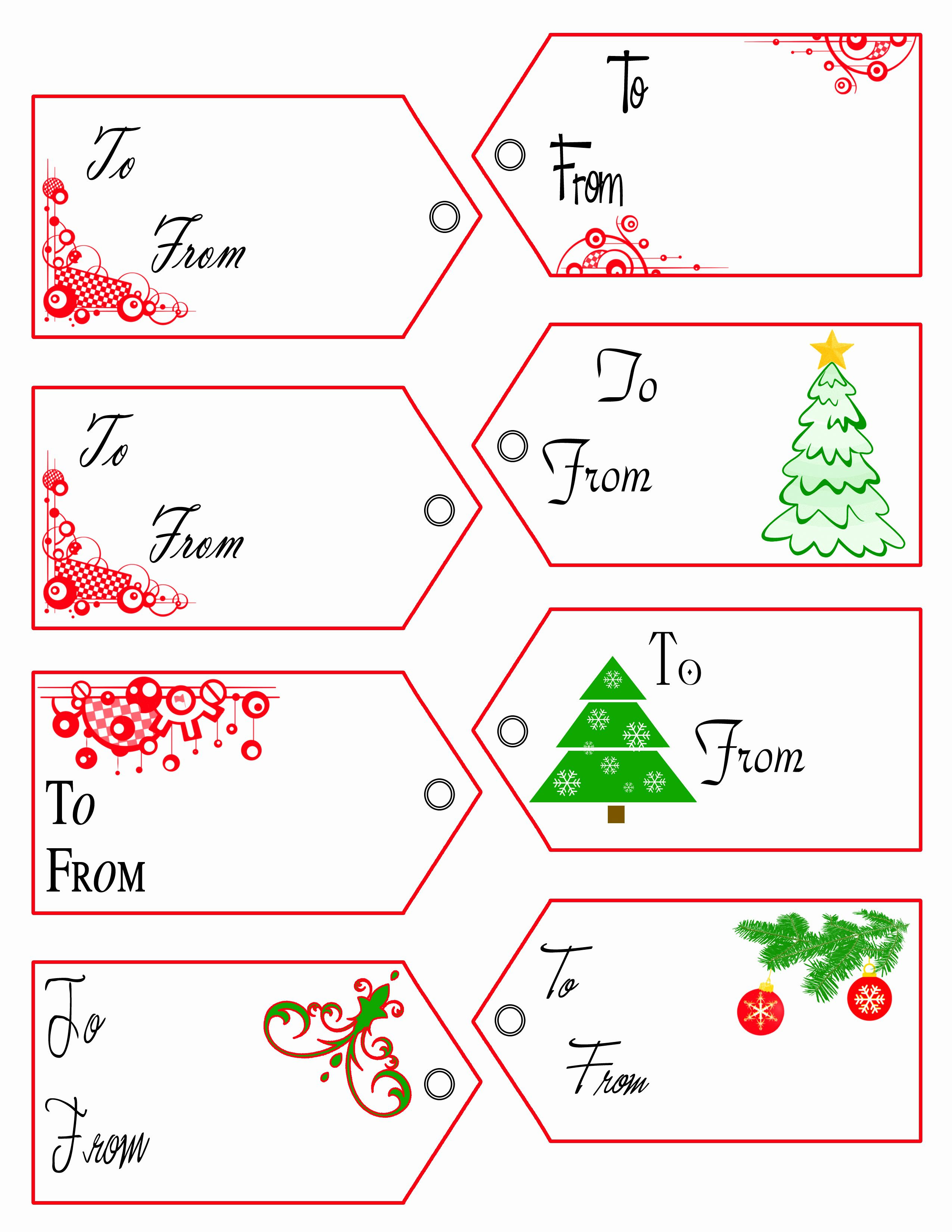 Christmas Labels Free Printable Templates Christmas gift tags