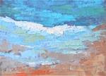 Daily Painting, Small Oil Painting, Small Seascape, "Celebrating Blue" by Carol Schiff, 6x8" Oil - Posted on Friday, April 10, 2015 by Carol Schiff