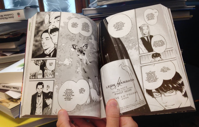 Dans le tome 35 du manga «Les Gouttes de Dieu», sept bouteilles de vins d'Alsace sont dégustées. Dans le tome 35 du manga «Les Gouttes de Dieu», sept bouteilles de vins d'Alsace sont dégustées.