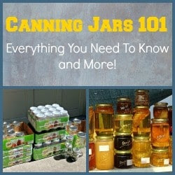 Canning Jars 101 – Everything You Need To Know and More!