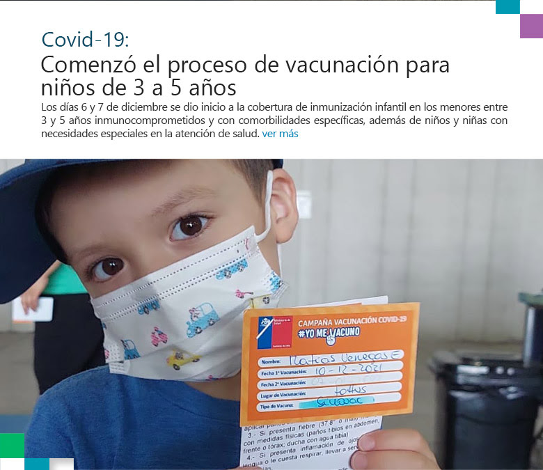 Covid-19: Comenzó el proceso de vacunación para niños de 3 a 5 años