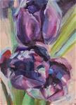 Purple Tulips, Original oil by Carol DeMumbrum - Posted on Saturday, April 4, 2015 by Carol DeMumbrum