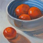 Clementines in Blue - Posted on Wednesday, February 4, 2015 by Deborah Savo