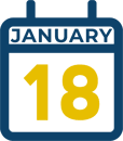 January 18 Calendar Icon