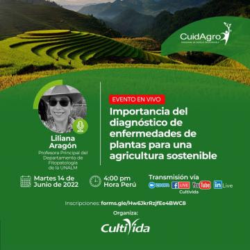 CultiVida organiza webinar “Importancia del diagnóstico de enfermedades de plantas para una agricultura sostenible”