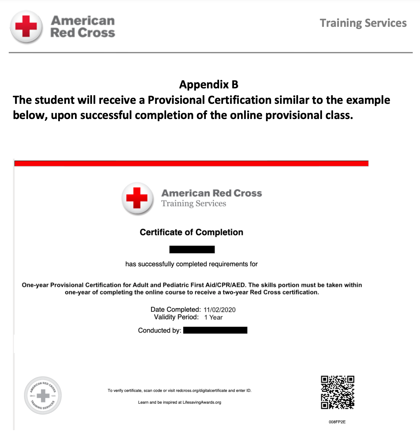 Online Red Cross CPR/AED/First Aid certification done at home or work