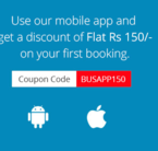 Bus Tickets: Flat Rs 150 off (Mobile app only) + Mobikwik 15% cashback 