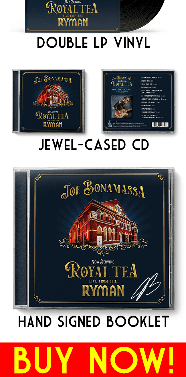 The latest Bonamassa products and sales new for you this week!