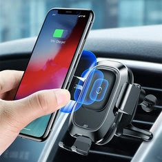 Baseus Infrared Sensing Car Phone Holder QI Wireless Charger