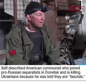 American communist fighting against Ukraine