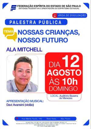 Ala Mitchell palestra sobre o futuro das crianças