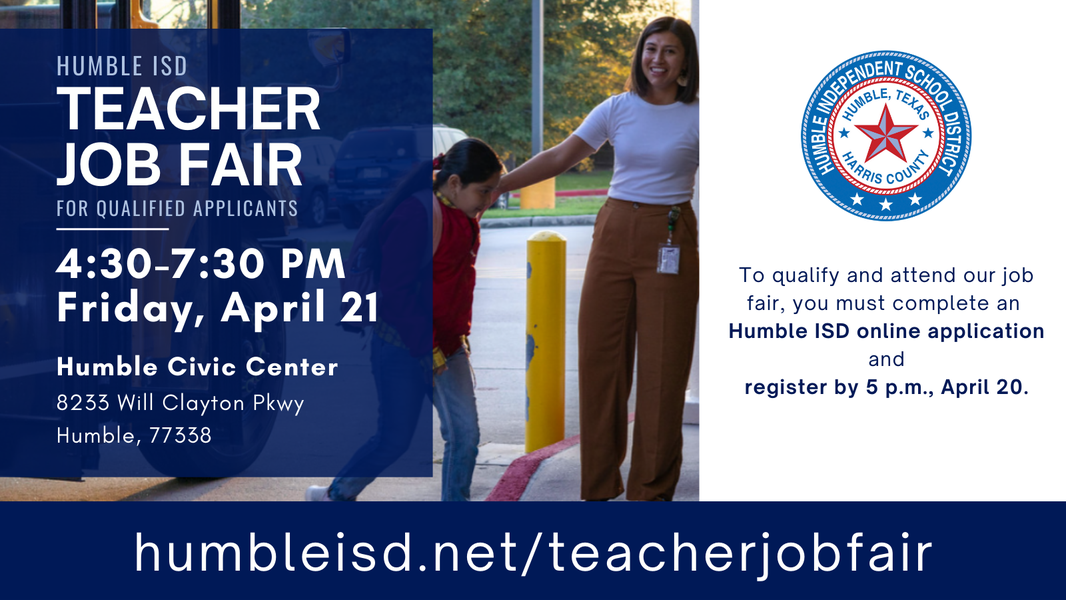 Teacher job fair on April 21