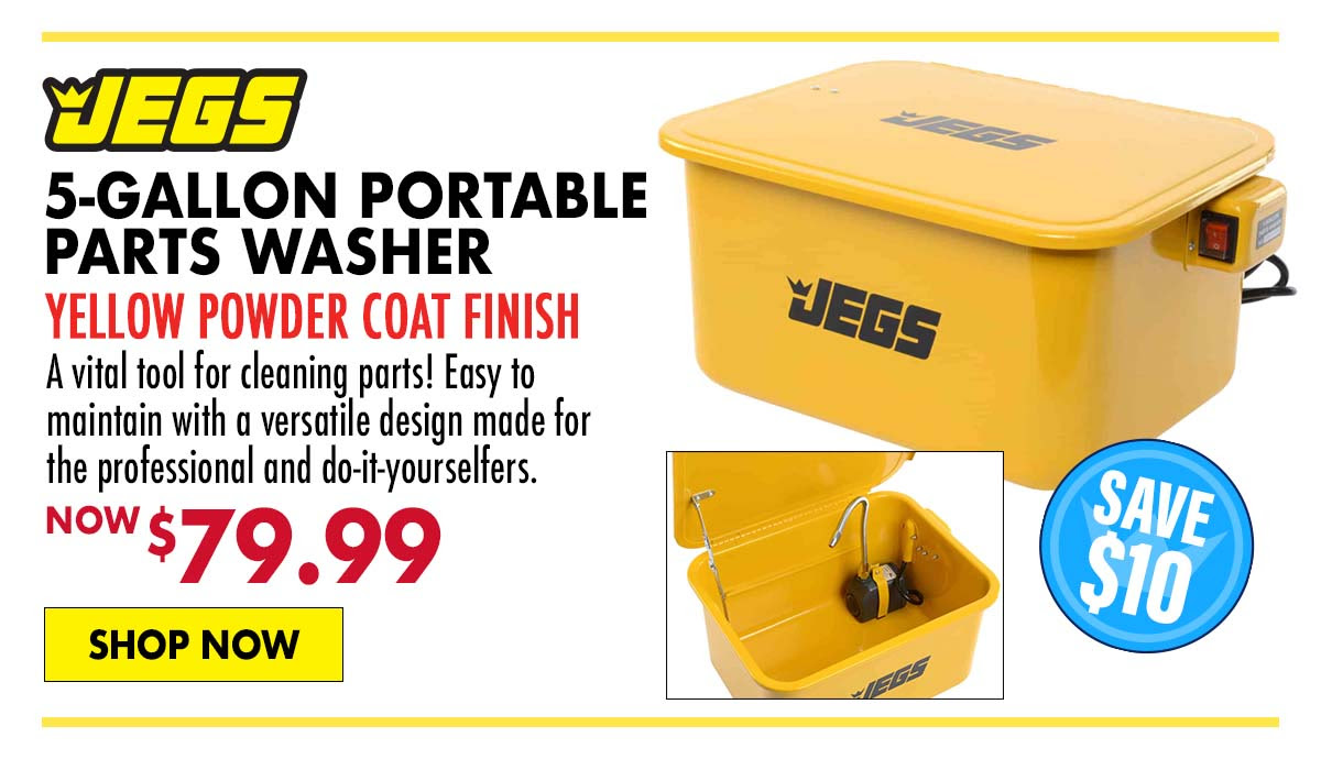 JEGS 5-Gallon Portable Parts Washer - Now $79.99