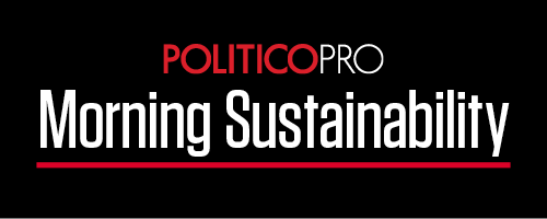 POLITICO Pro's Morning Sustainability newsletter logo