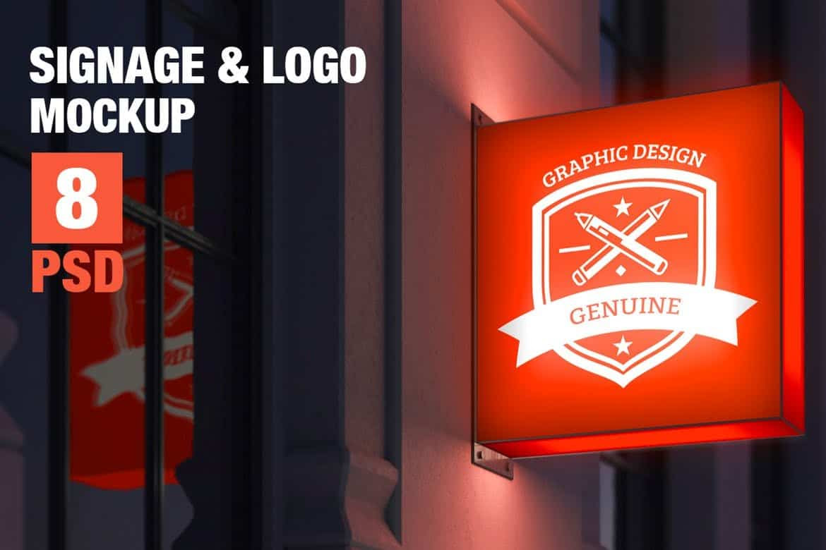 100+ Logo Mockup Templates (PSD & Vector) 2021 Design Shack
