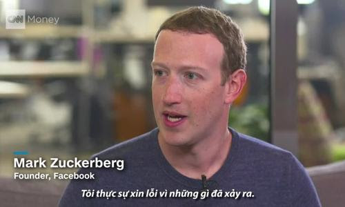 Lời xin lỗi của Mark Zuckerberg sau bê bối lộ dữ liệu người dùng