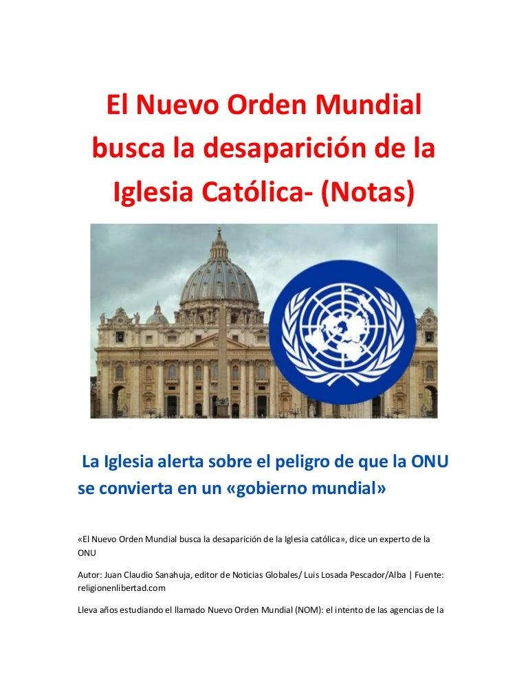 Resultado de imagen para JUAN CLAUDIO SANAHUJA NOTICIAS GLOBALES PNUD ES ABORTISTA
