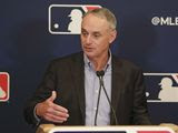 MLB Commissioner Rob Manfred answers questions at a press conference during MLB baseball owners meetings, Thursday, Feb. 6, 2020, in Orlando, Fla. (AP Photo/John Raoux) ** FILE **