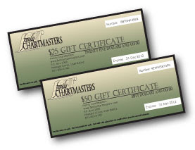 $25 and $50 Gift Certificates