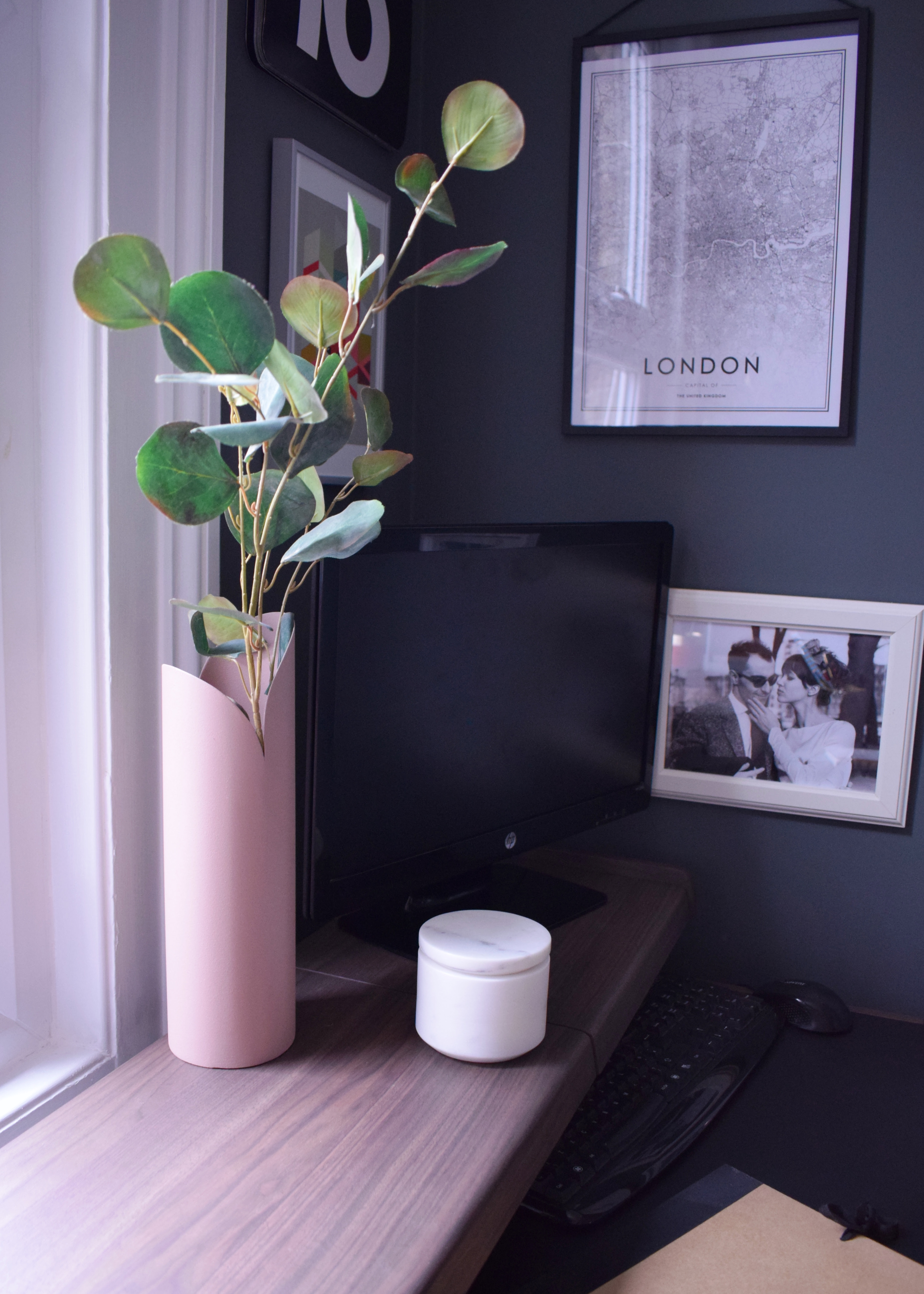 MADE Desk Story Zeke bloggers grey modernist home tour of office