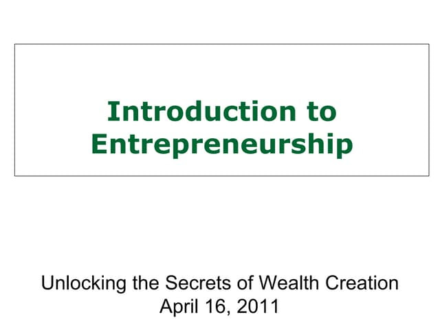 Entrepreneurship, introduction to entrepreneurship, definition of entrepreneurship