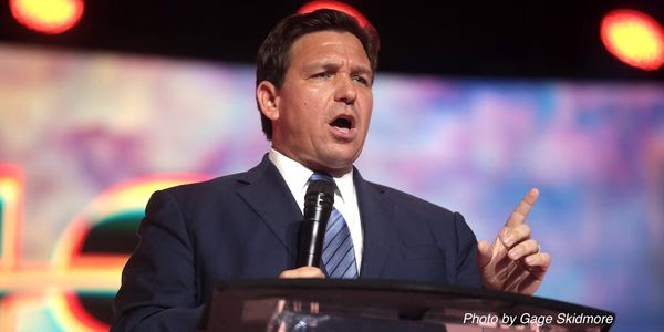 Ron DeSantis opens his mouth to spew garbage.