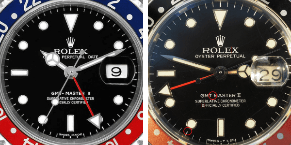 Rolex GMT-Master II 16710 'Error' Dial and 16760 'Without Date' Dial
