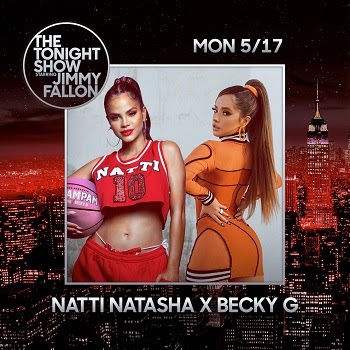 NATTI NATASHA estrena en televisión nacional el explosivo tema “RAM PAM PAM” junto a BECKY G en The Tonight Show Starring Jimmy Fallon