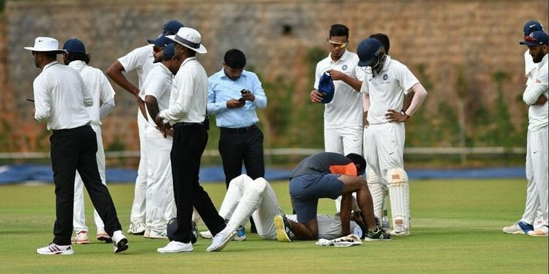 Priyam Garg was injured during the ongoing Duleep Trophy 2019.